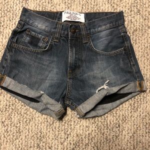 High waisted booty shorts